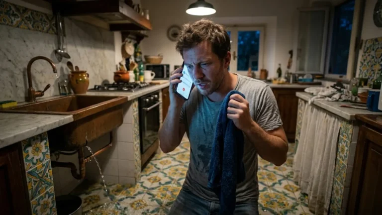 young expat having communication issue with landlord owner in italian