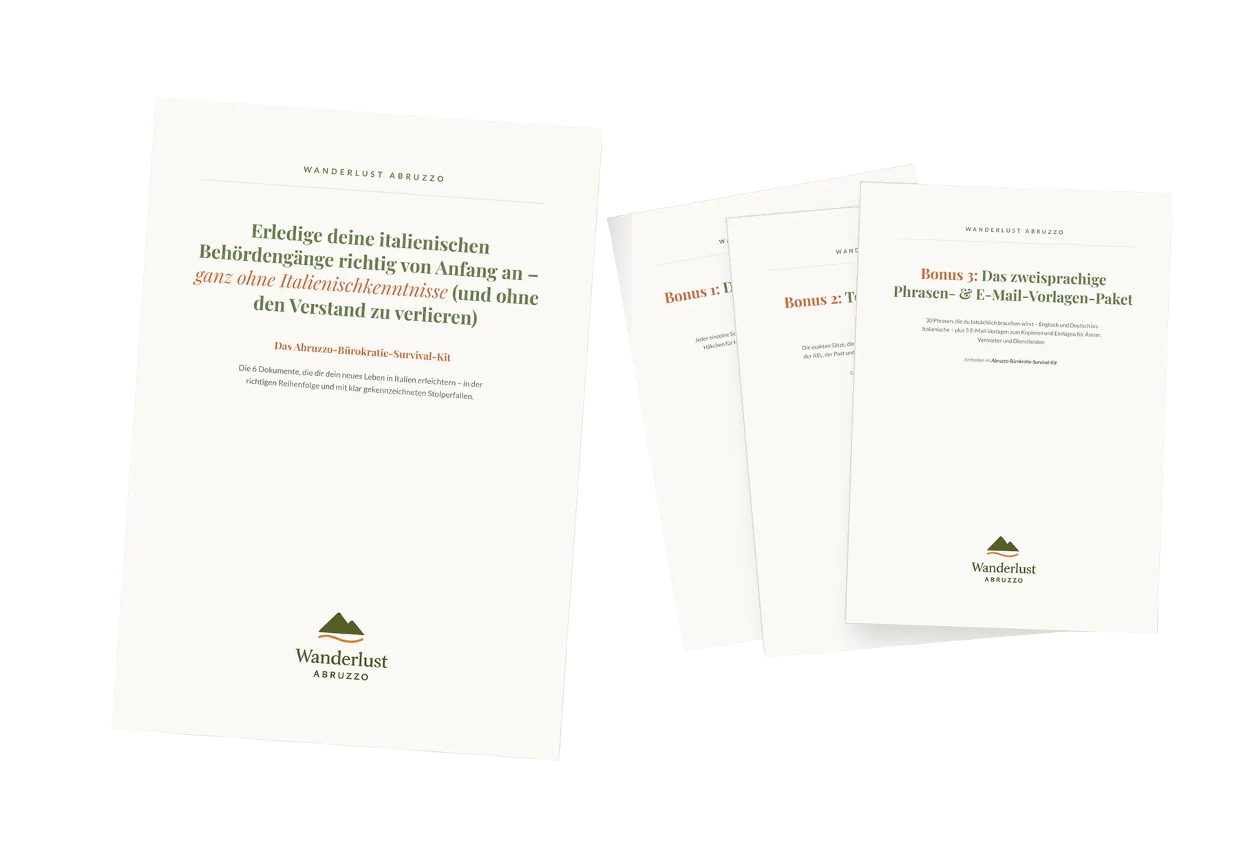 Bild des PDF-E-Books "Bürokratie-Survival-Kit für Abruzzen" von Wanderlust Abruzzo