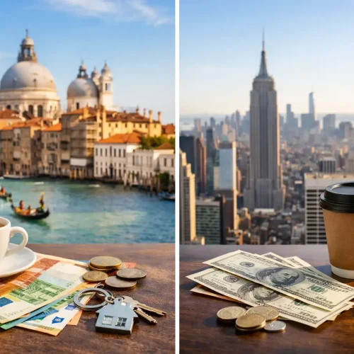 Ist das Leben in Italien oder den USA günstiger? Die Budget-Realität